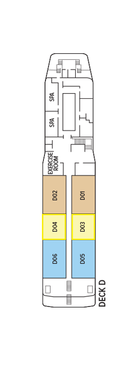 Deck plan for Deck D