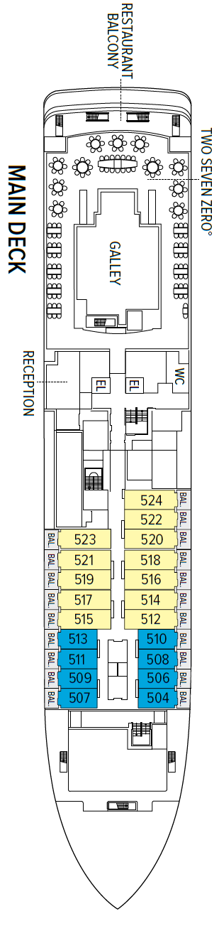Deck plan for Main Deck