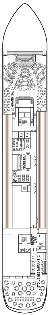 Deck plan for Deck 5