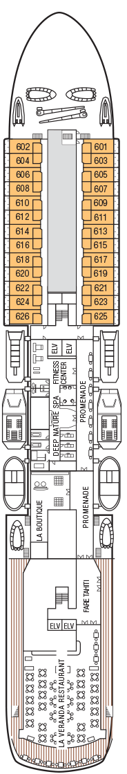 Deck plan for Deck 6