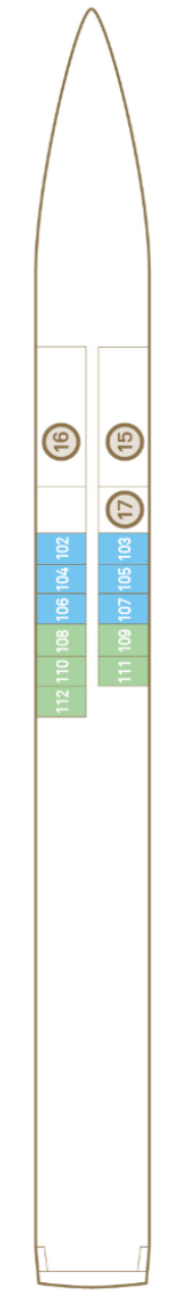Deck plan for Jewel Deck