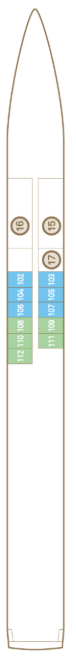 Deck plan for Jewel Deck