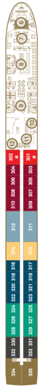 Deck plan for Diamond Deck