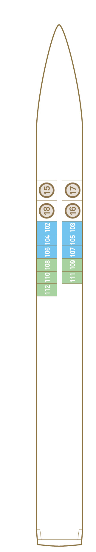 Deck plan for Jewel Deck
