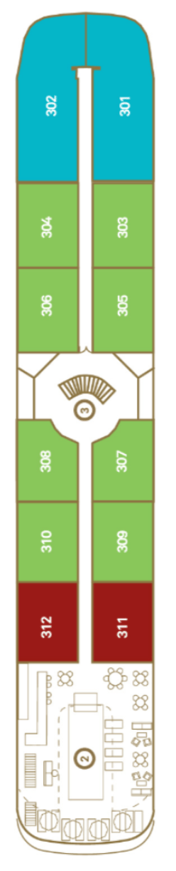 Deck plan for Diamond Deck