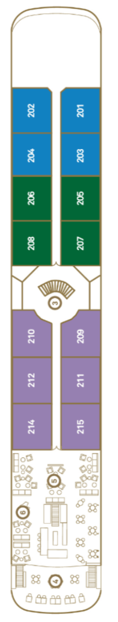 Deck plan for Sapphire Deck