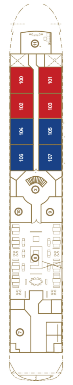 Deck plan for Jewel Deck