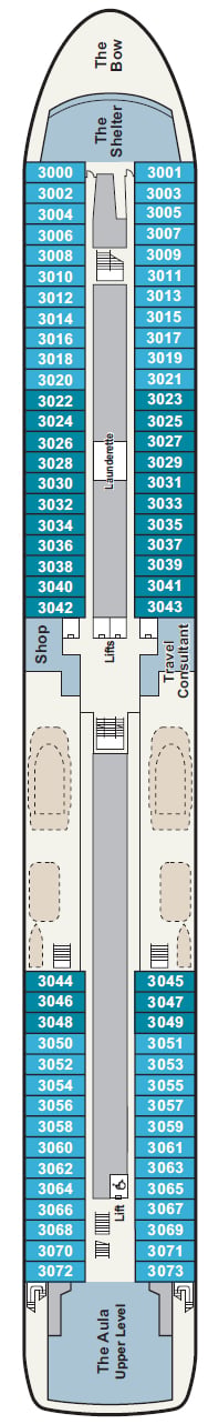 Deck plan for Deck 3
