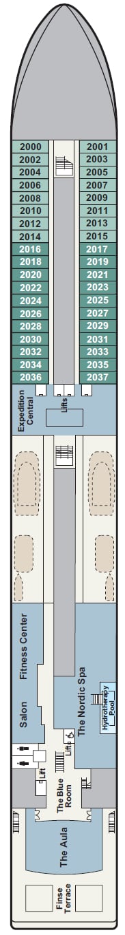 Deck plan for Deck 2