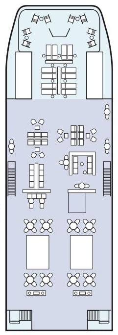 Deck plan for Sun Deck