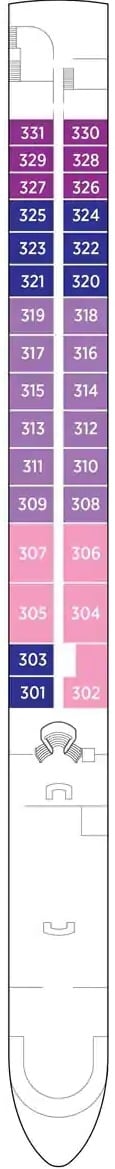 Deck plan for Violin Deck