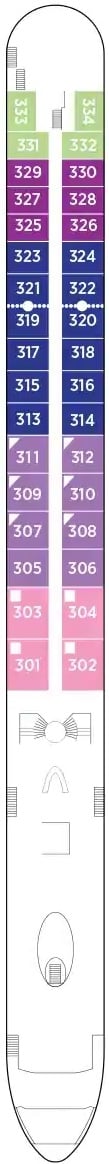 Deck plan for Violin Deck