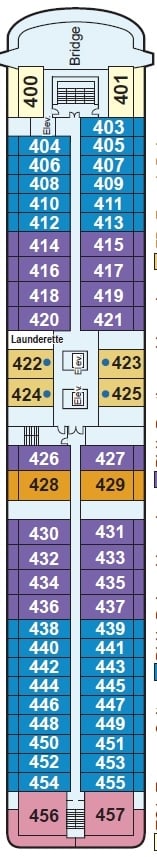 Deck plan for Deck 4