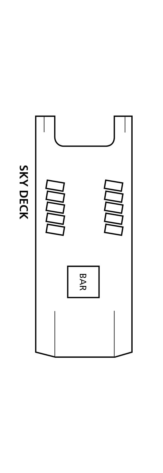 MV Fiji Princess deck plan — Sky Deck