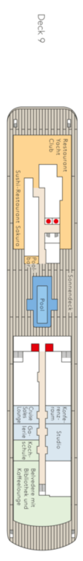 Deck plan for Deck 9
