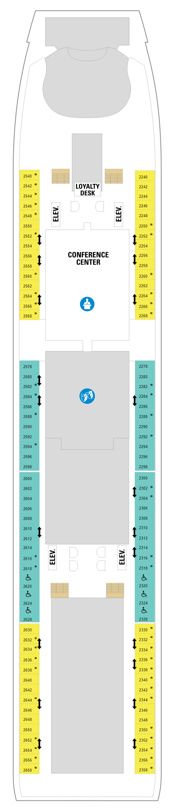 Deck plan for Deck 02