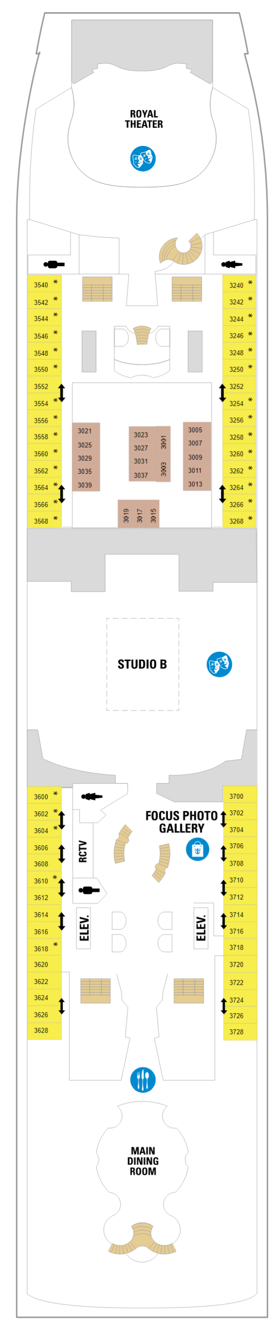 Deck plan for Deck 03