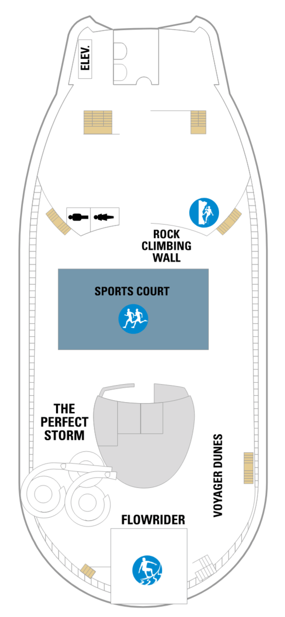 Deck plan for Deck 13