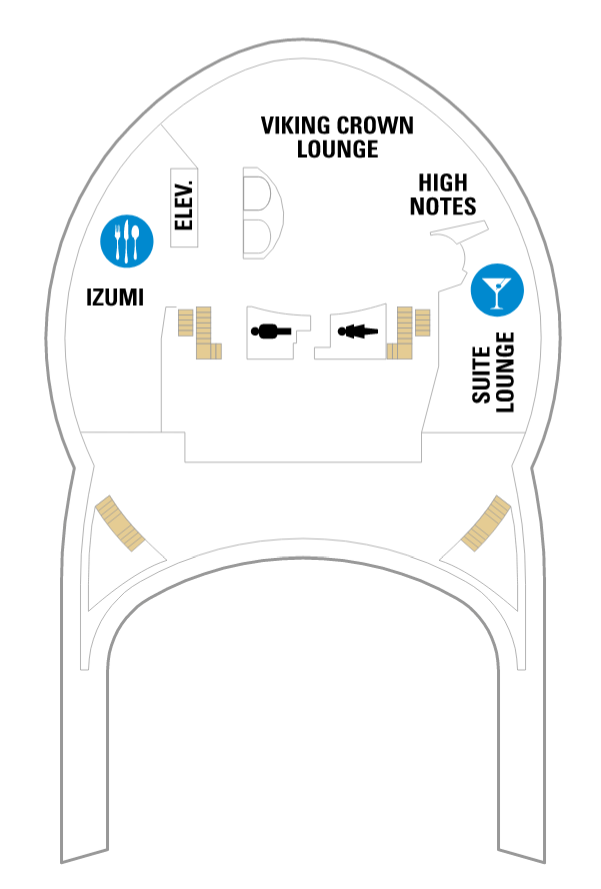 Deck plan for Deck 14