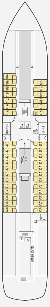 Le Paul Gauguin deck plan — Deck 4