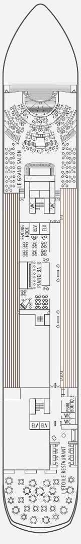 Le Paul Gauguin deck plan — Deck 5