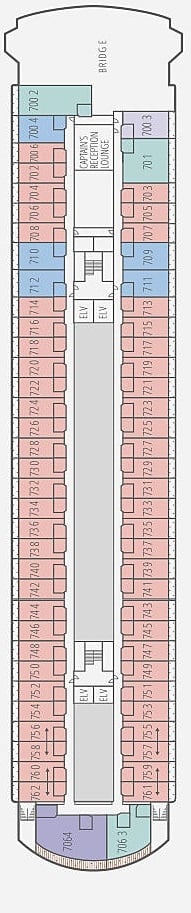 Le Paul Gauguin deck plan — Deck 7