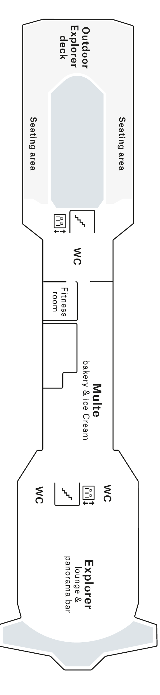 Deck plan for Deck 7