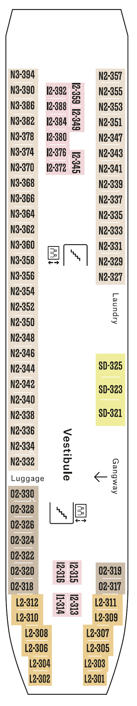 Deck plan for Deck 3