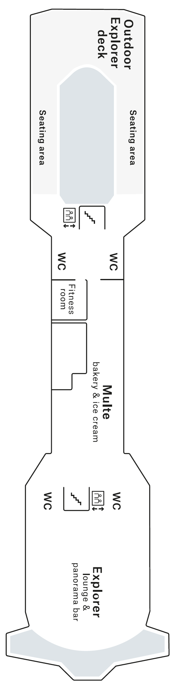 Deck plan for Deck 7