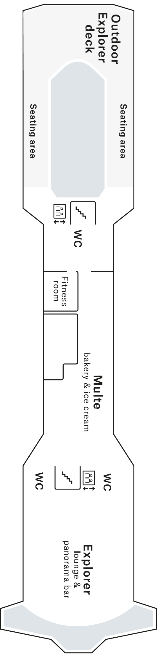 Deck plan for Deck 7