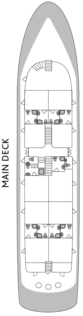 Deck plan for Main  Deck