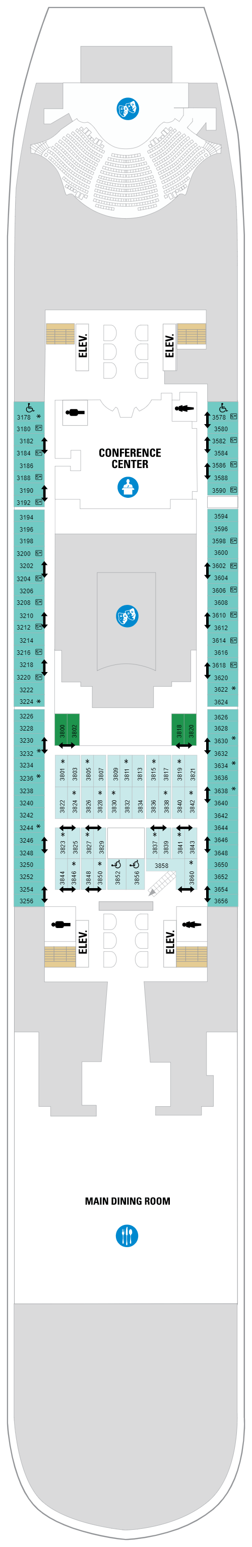 Deck plan for Deck 03