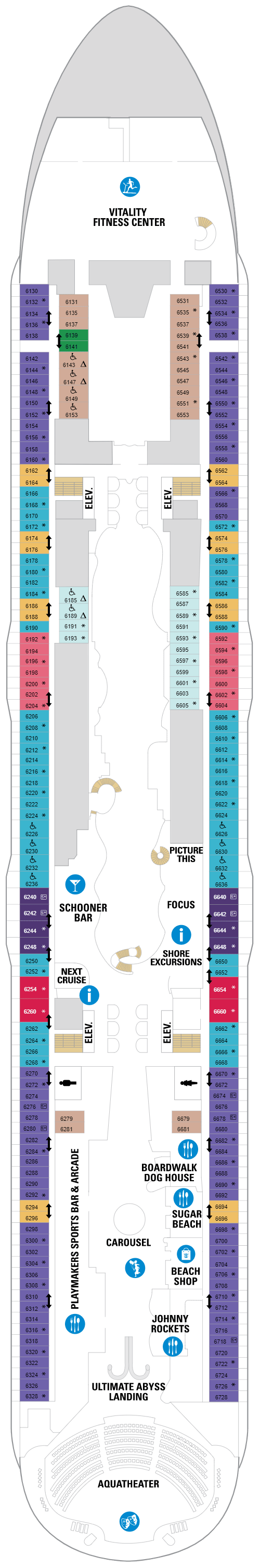 Deck plan for Deck 06