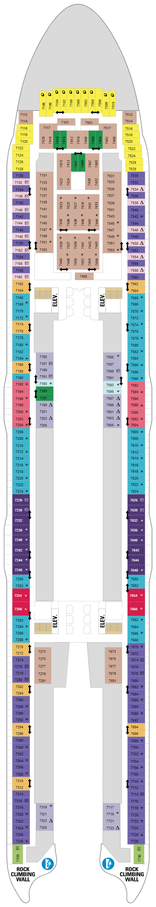 Deck plan for Deck 07