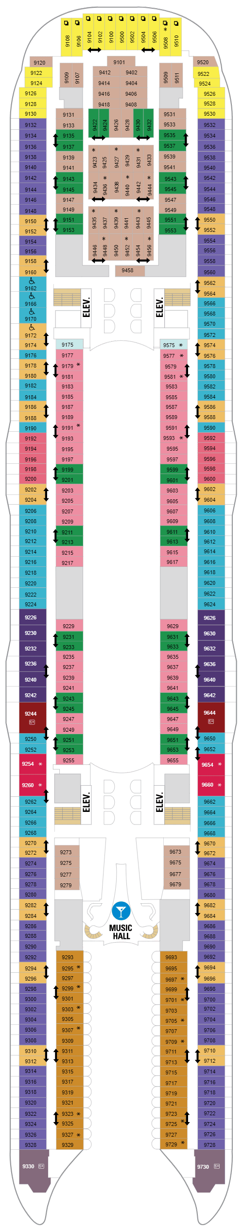 Deck plan for Deck 09