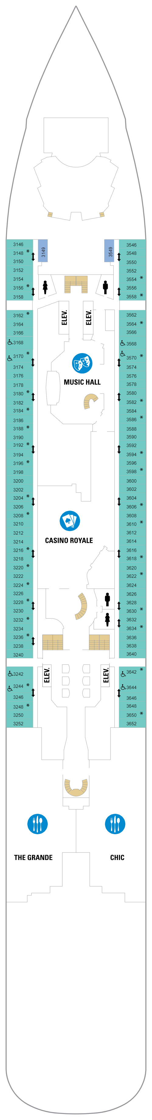 Deck plan for Deck 03