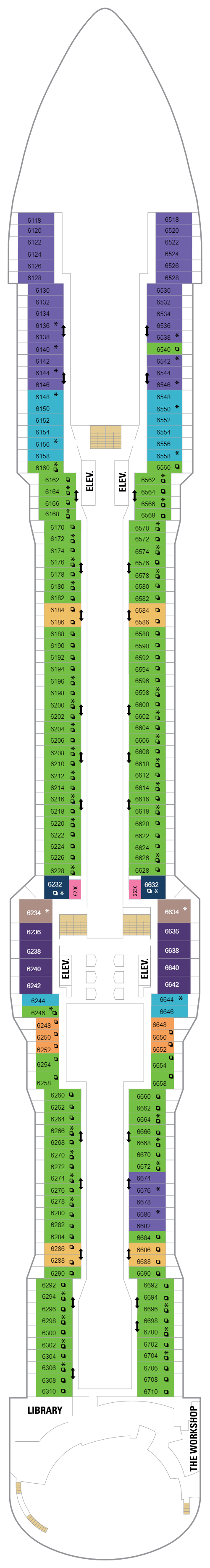 Deck plan for Deck 06