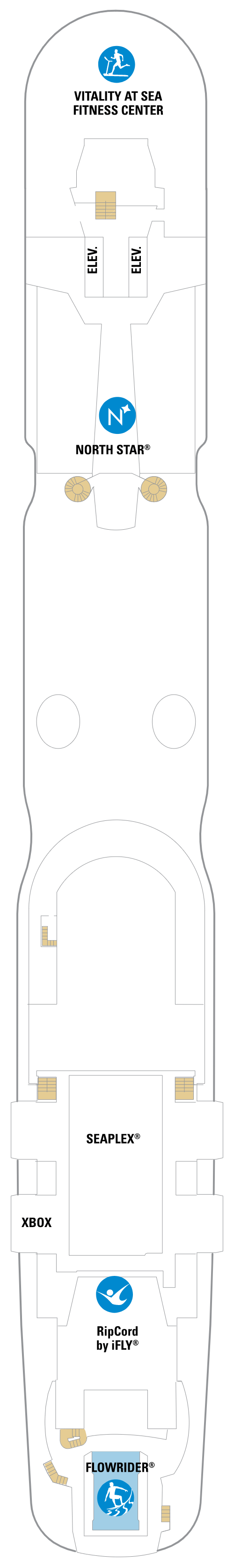 Deck plan for Deck 16
