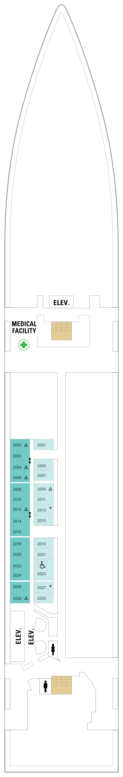 Deck plan for Deck 02