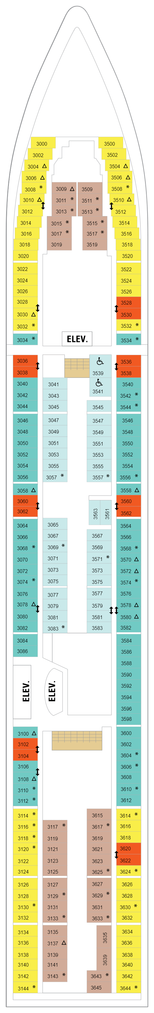 Deck plan for Deck 03
