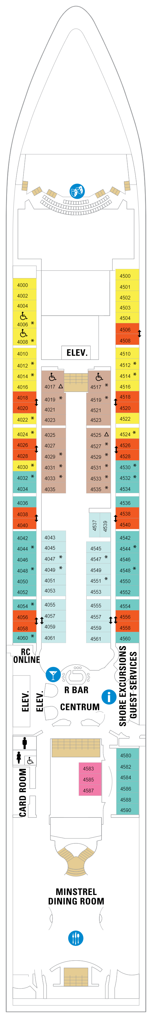 Deck plan for Deck 04