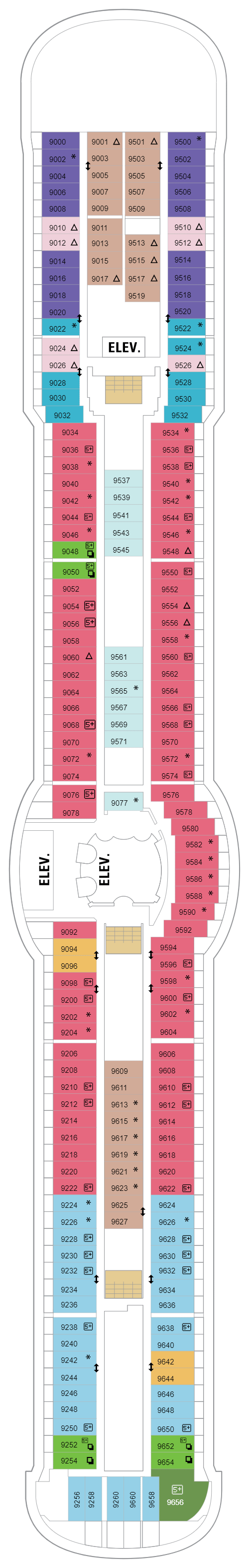 Deck plan for Deck 09