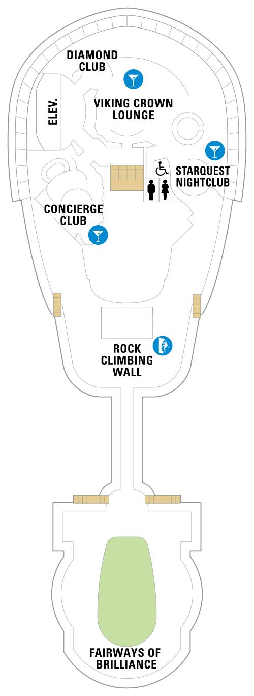 Deck plan for Deck 13