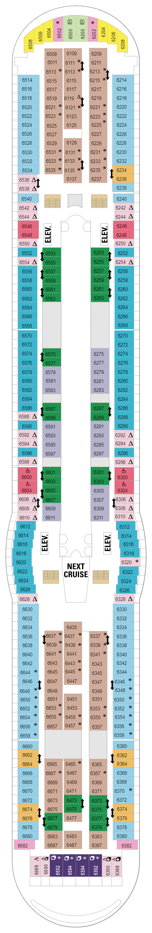 Deck plan for Deck 06