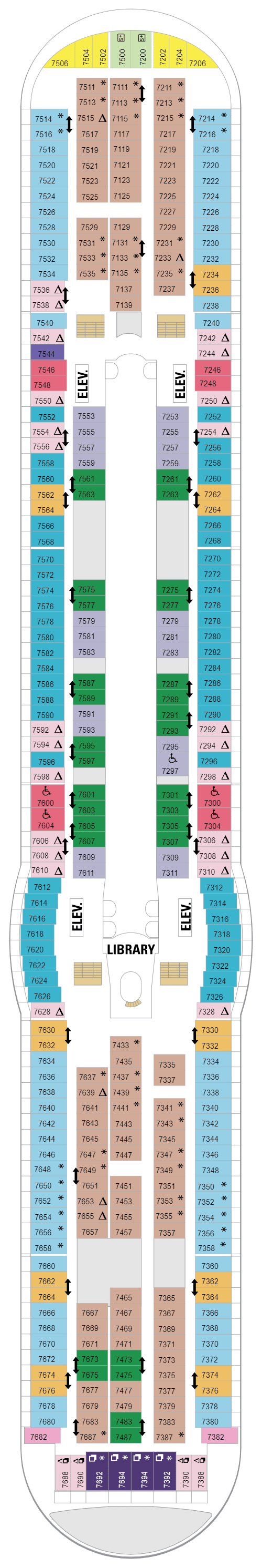 Deck plan for Deck 07