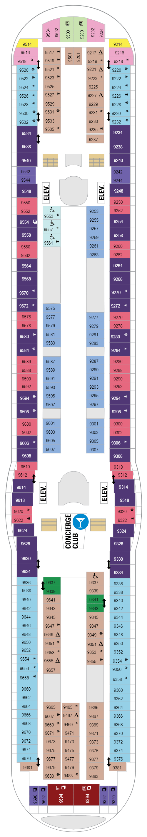 Deck plan for Deck 09