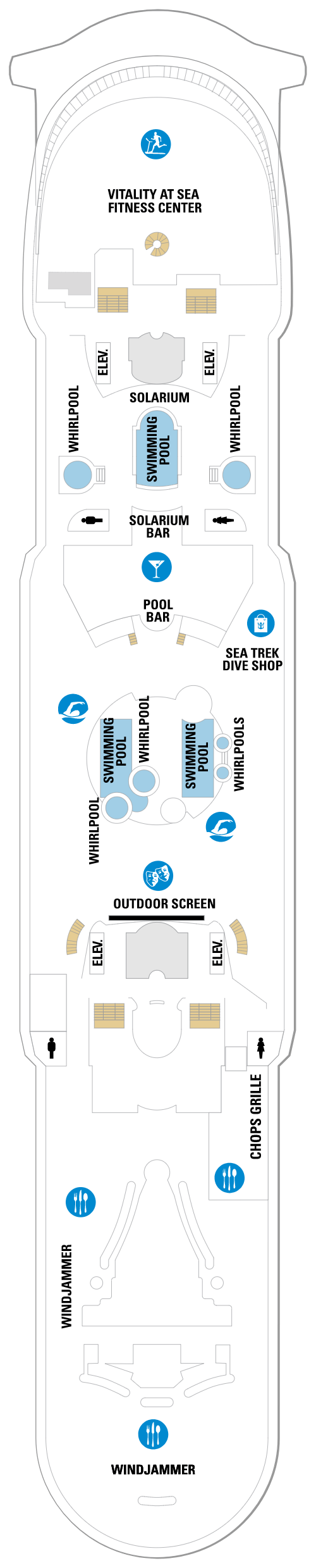 Deck plan for Deck 11