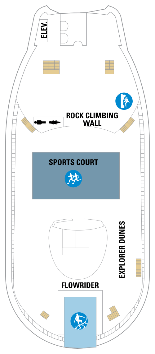 Deck plan for Deck 13