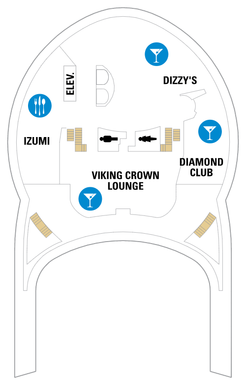 Deck plan for Deck 14