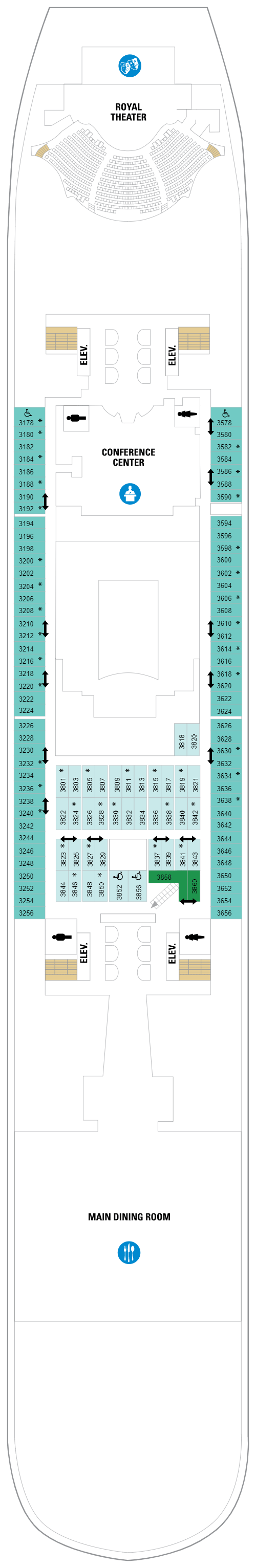 Deck plan for Deck 03